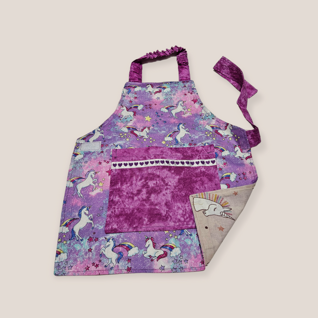 Handmade Girls Aprons size 3 - 7 years old - Luna Bella Designs